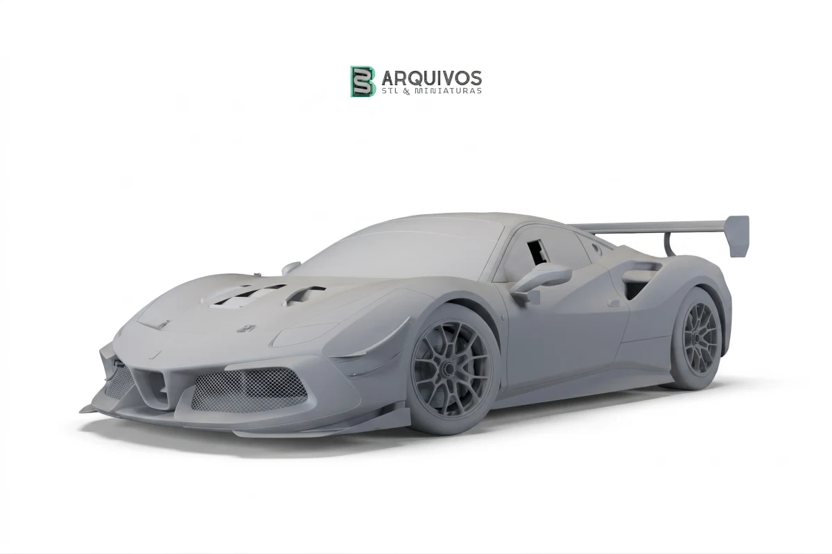 Modelo 3D STL - Ferrari 488 Race Livery — foto 4